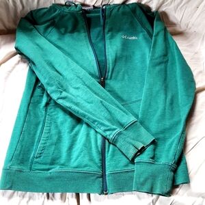 Columbia Green Zip-Up Hoodie